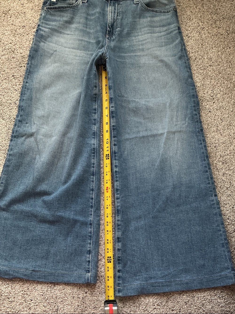 Ag Adriano Goldschmied Leana Wide-Leg Jeans ~ Dune - Picture 8 of 9